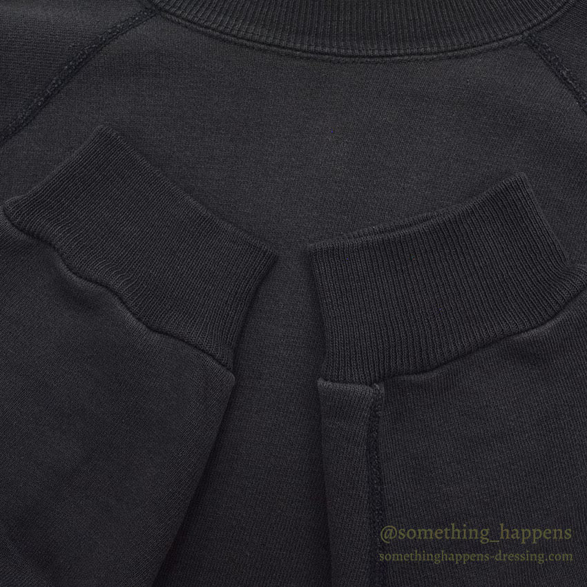 1960's CHAMPION UWM FLOCK PRINT SWEAT SHIRT / BLACK...XL