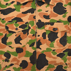 ~1980's DEERSKIN CAMO ZIP-UP CHAMOIS JACKET / UNUSUAL COLOR ... XL