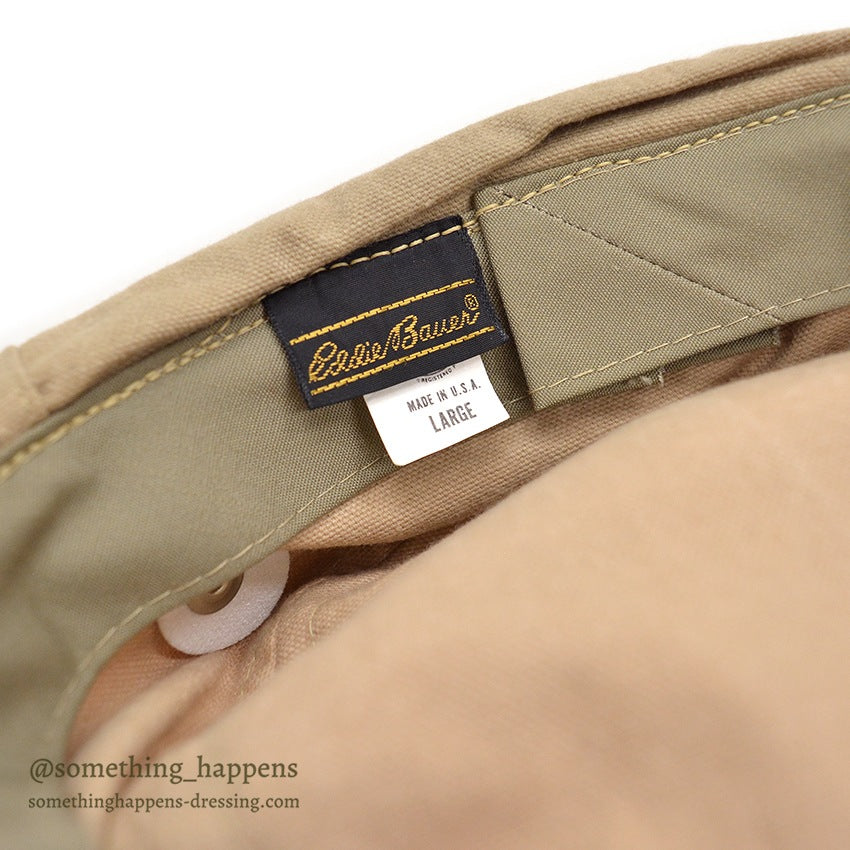 1980's EDDIE BAUER SAFARI CAP / NECK GUARD...L