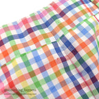 1970's DENHAM MULTICOLOR GINGHAM CHECK PANTS... W36/L28
