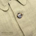 1990's CP SHADES LINEN WORK JACKET / TAN... M