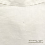 1990's CP SHADES LINEN WORK JACKET / WHITE ... M