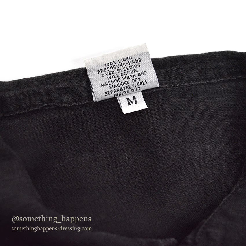 1990's CP SHADES LINEN JACKET / BLACK...M