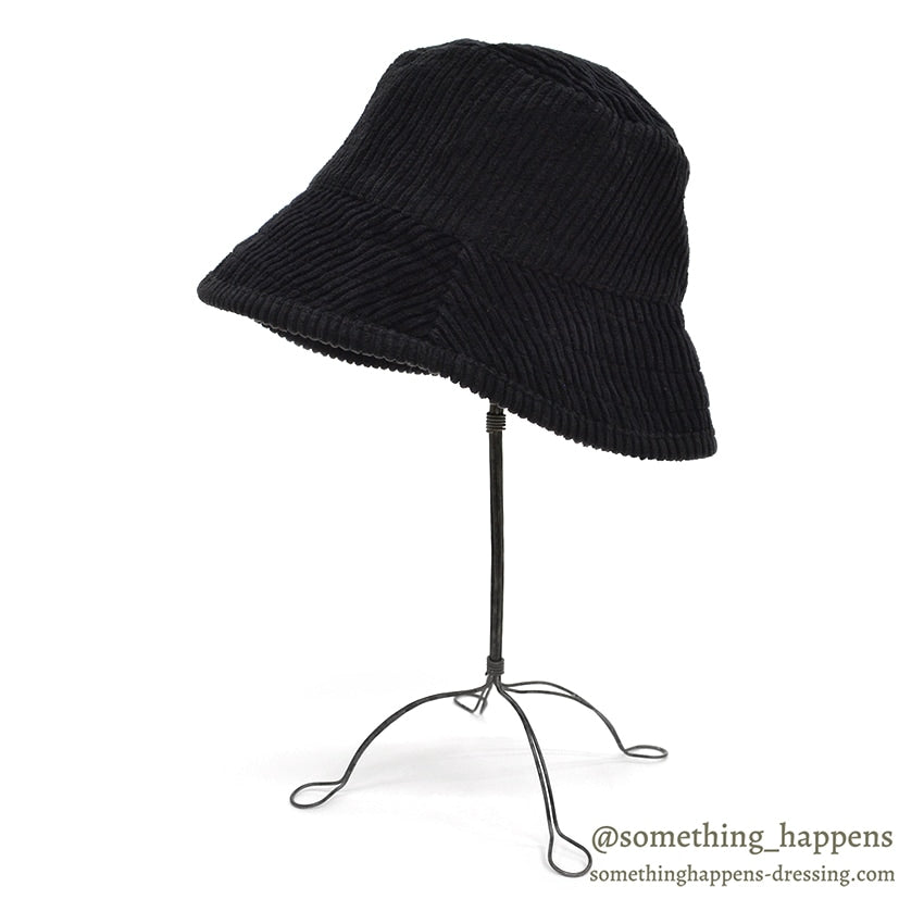 1980's~ EDDIE BAUER CORDUROY HAT / BLACK...