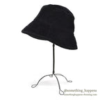 1980's~ EDDIE BAUER CORDUROY HAT / BLACK...