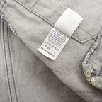 1980's Levi's 70506-0257 DENIM JACKET / GRAY... 44R