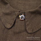 CP SHADES LINEN WORK JACKET / BROWN ... L