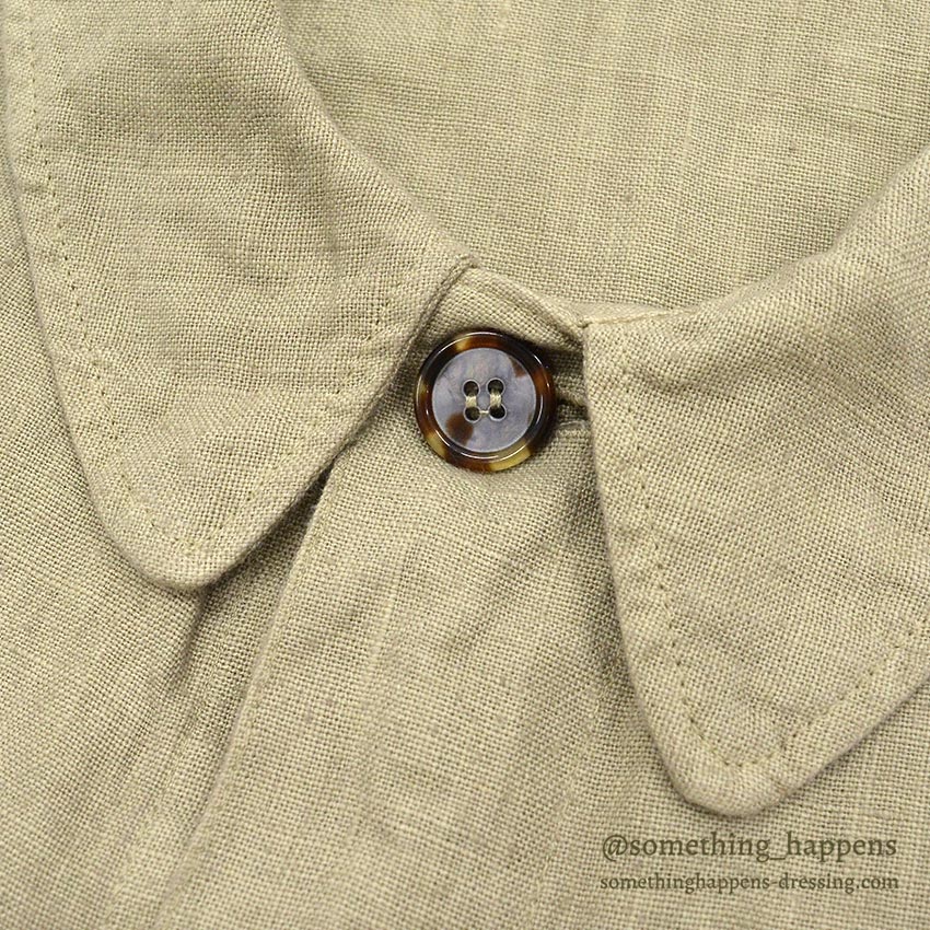 CP SHADES LINEN WORK JACKET / TAN ... L