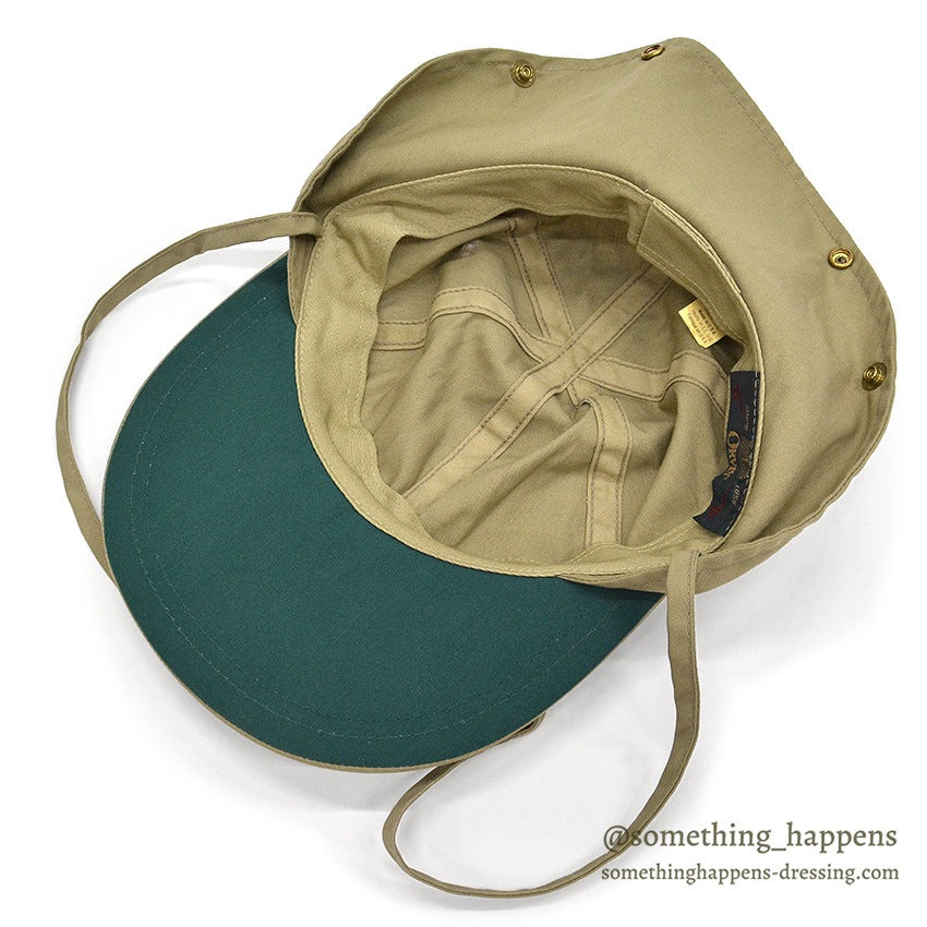 ~1990's ORVIS WIDE BILL FISHING CAP / NECK FLAP ... L