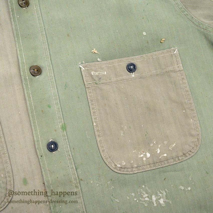 1940's WASHINGTON DEE CEE TWO-TONE HBT SHIRT / EXTREMELY RARE ...