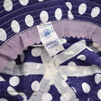 1970's DEADSTOCK MIDWAY POLKA DOTS HAT / NAVY...L