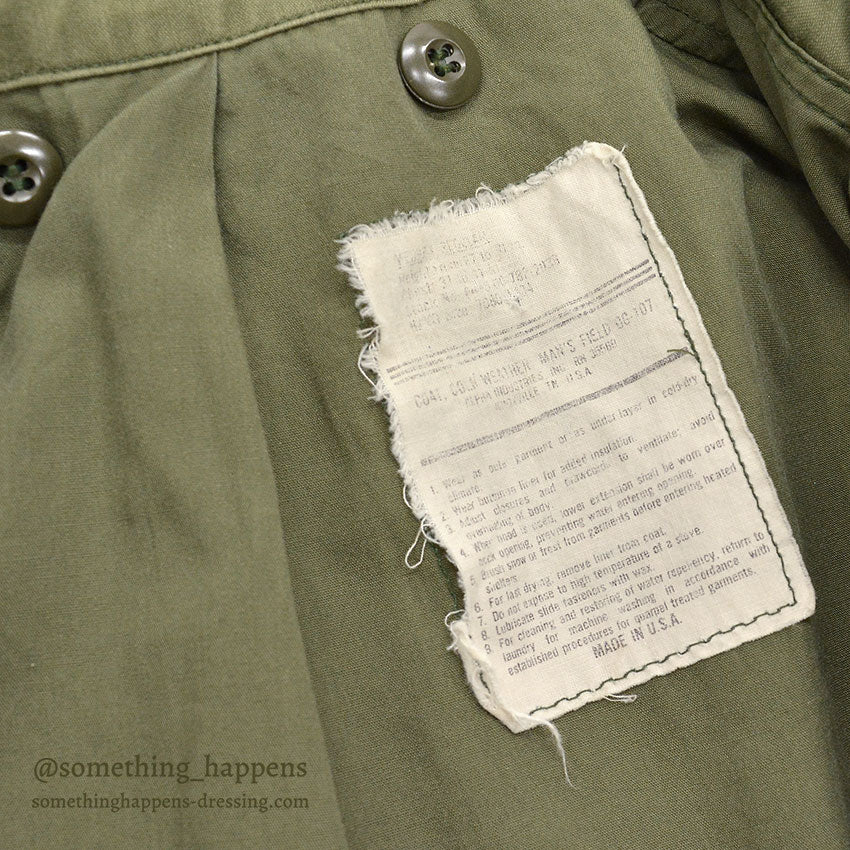 1980's~ M-65 FIELD JACKET ALPHA INDUSTRIES INC. / CRAZY PATTERN... MR