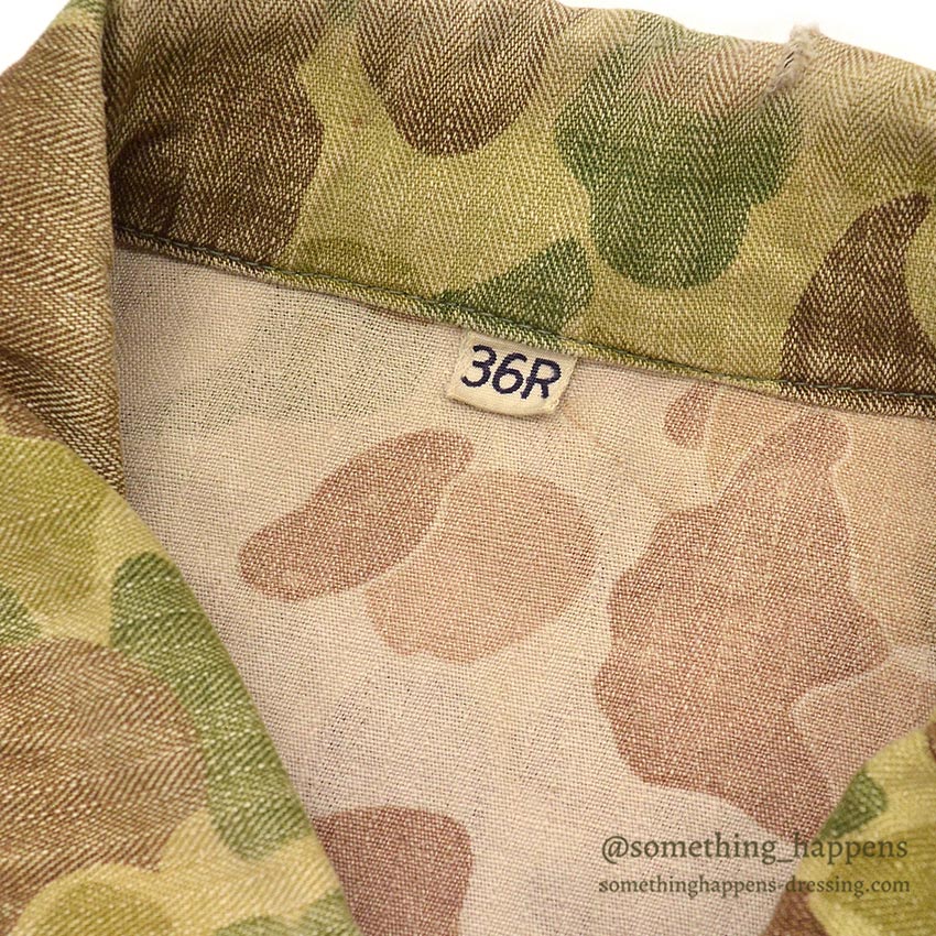 1940's USARMY WW2 FROG SKIN CAMO HBT JACKET / MODIFIED... 36R
