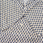 1960's KEY WEST PAISLEY-LIKE PATTERN SHIRT / BLUE ... M