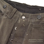 1940's CAN'T BUST'EM WW2 BLACK FRISCO PANTS / CROPPED ... W32
