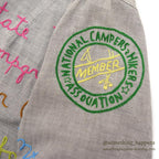 1950's~ CAMPERS TRAIL FULLY EMBROIDERED MEMORIAL JACKET / EXTREMELY RARE...