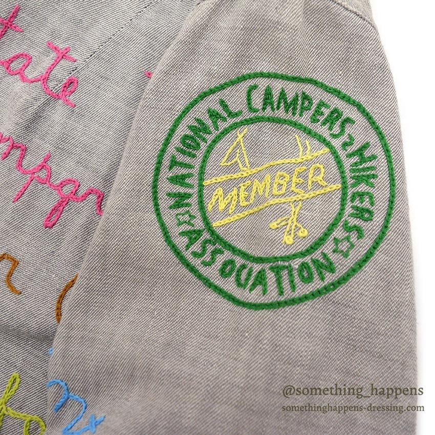 1950's~ CAMPERS TRAIL FULLY EMBROIDERED MEMORIAL JACKET / EXTREMELY RARE...