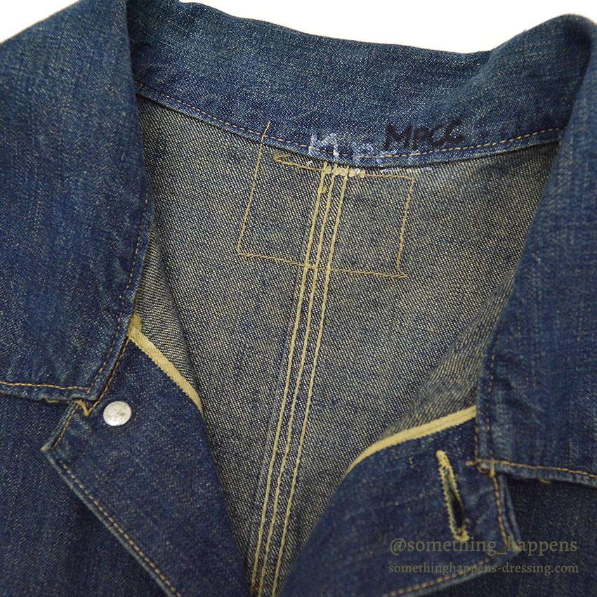1930's UNKNOWN DENIM COVERALL / THICK DENIM ...
