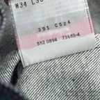 1990's DEADSTOCK Levi's 501 DENIM PANTS / MADE IN USA... W34/L36