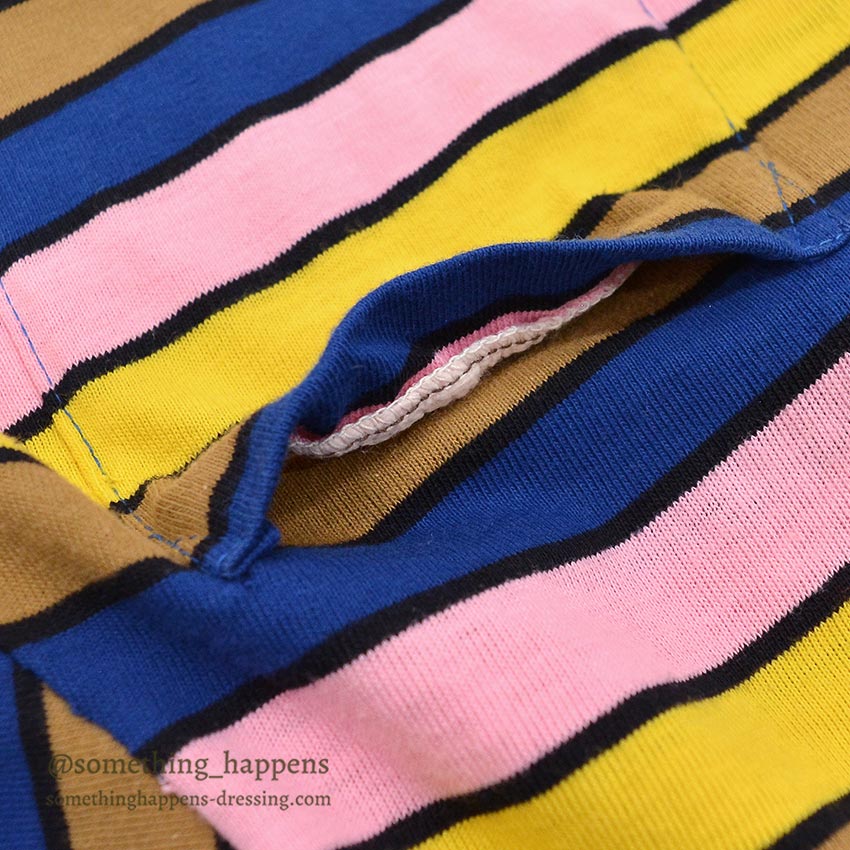 1970's CK MULTI COLOR BORDER POCKET T-SHIRT ...
