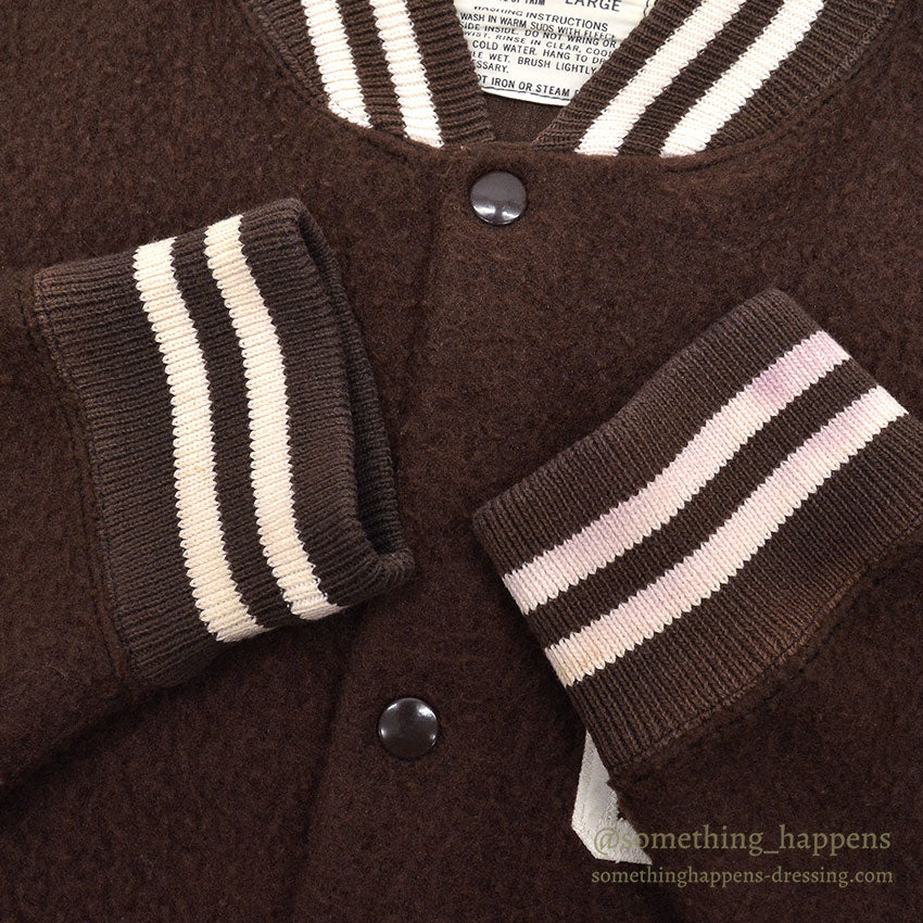 1960's CHAMPION KNITWEAR NYLON PILE WARM-UP JACKET ... L
