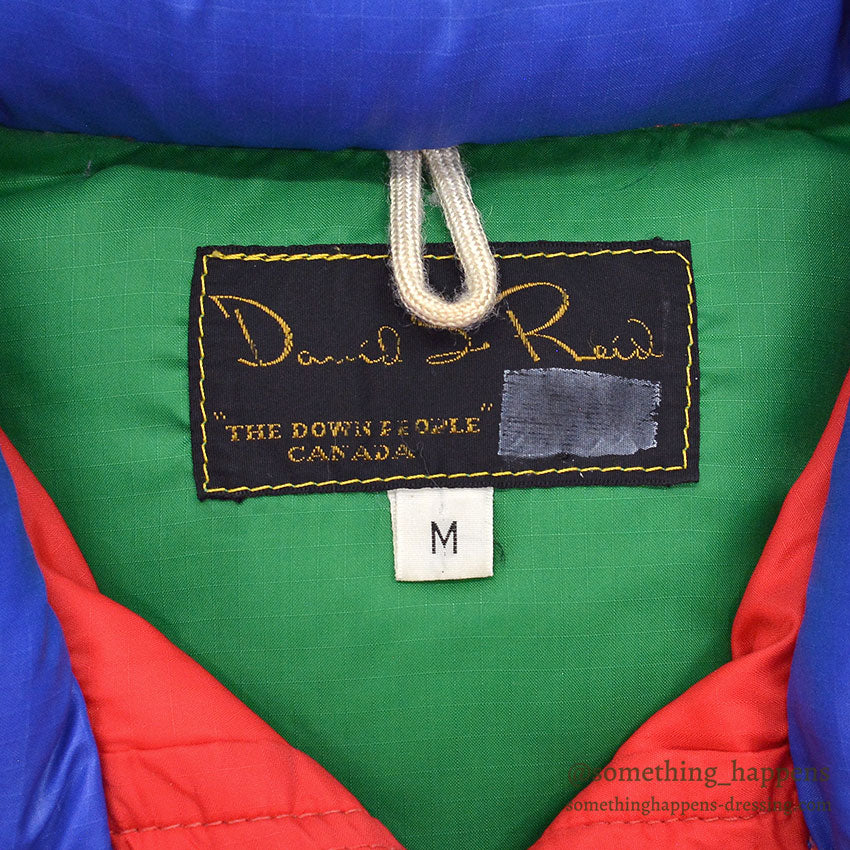 1970's Daniel S. Reid MULTI COLOR DOWN JACKET / EXTREMERY RARE... M