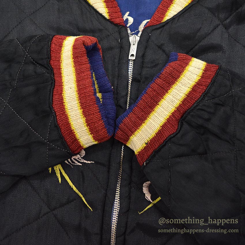 1950's JAPAN SOUVENIR JACKET スカジャン 顔虎 富士 鷹 ミツワ