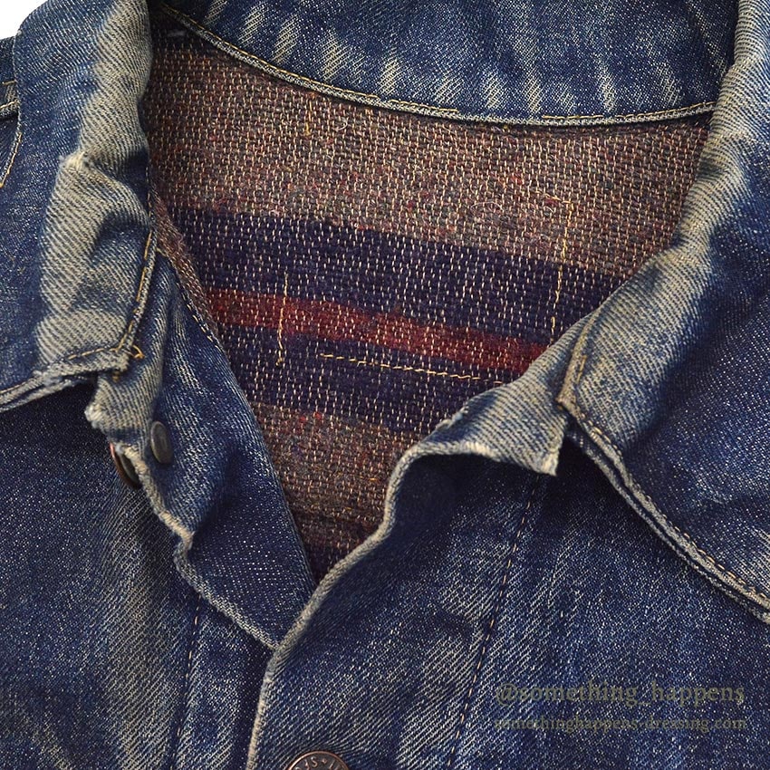1960's LEVI'S 559 DENIM JACKET / DEEP HONEYCOMBS FADES...