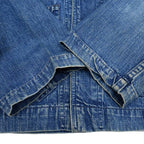 1940s US Navy Shawl Collar Denim Jacket with Stencil...