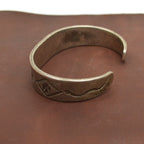 Early'' 1900's Navajo Swastika Ingot Silver Bangle...