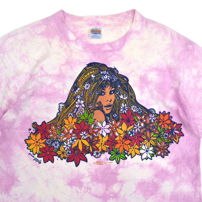 70's Crazy Shirts 'Hula Girl' Double-Sided Print T-Shirt...