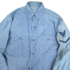 1940s US Navy WWII Chambray Shirt...