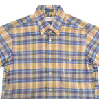 60's Capper & Capper by Hathaway MADRAS Short-Sleeve Shirt ... M