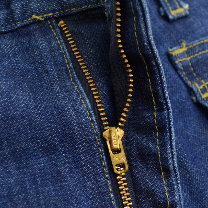70's Lee 244-1347 デニムブッシュパンツ ストレート 濃紺 ...W34×L32