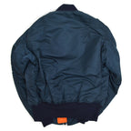 90's Deadstock Alpha MA-1 Flight Jacket Navy ... SMALL