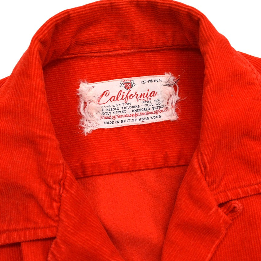 〜60's California '' 赤 '' コーデュロイ ... M