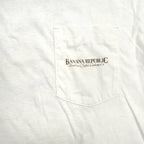 80's Deadstock BANANA REPUBLIC Old Banana Republic Animal Print Pocket T-Shirt... S