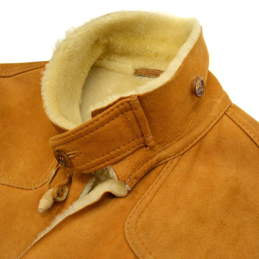 70's Mouton Jacket Wood Toggle Button...