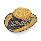 ~70's ATLAS 'Bandana with Studs' Straw Hat...