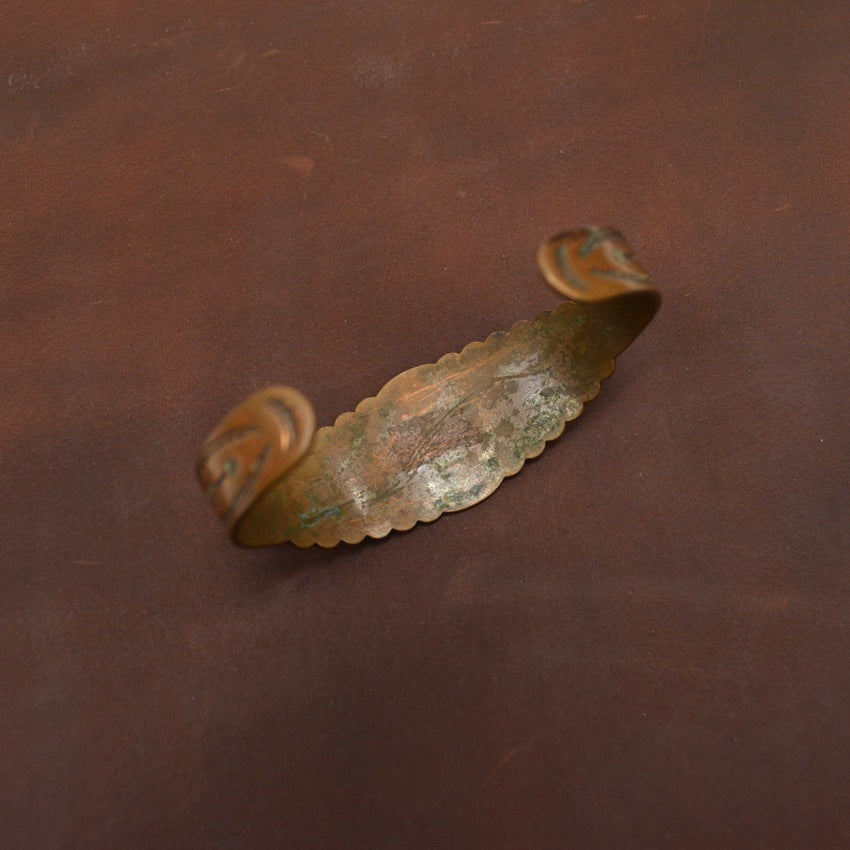 Circa 1930's~ Navajo Fred Harvey Style Copper Bangle...