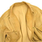 60s-style deerskin jacket with happi coat sleeves...