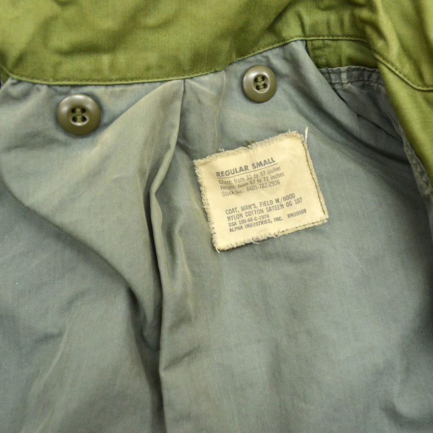 60's US ARMY M-65 2nd type, gray liner, made by ALPHA... SMALL-REGULAR