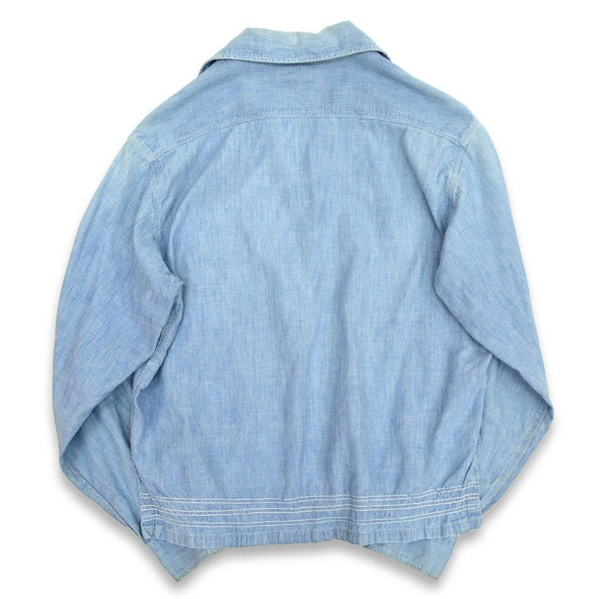 50's BIGMAC PENNEY'S Italian Collar Chambray Shirts...