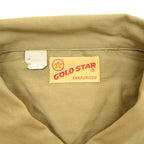 50's~ Deadstock GOLD STAR POPLIN S/S SHIRT...M