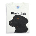 80s Hanes 'Black Lab' Labrador Retriever Dog Print T-Shirt... M