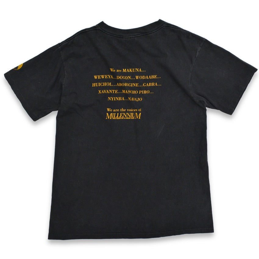 90's ONEITA 'WHO DO WE THINK WE ARE?' Tribal T-shirt... XL