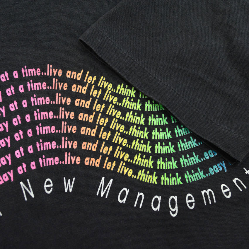 90's ONEITA 'Under New Management' T-shirt... XL