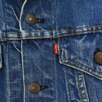60's Levi's 70505 BIG-E Denim Jacket Cuff Cut!! ... Actual size 44