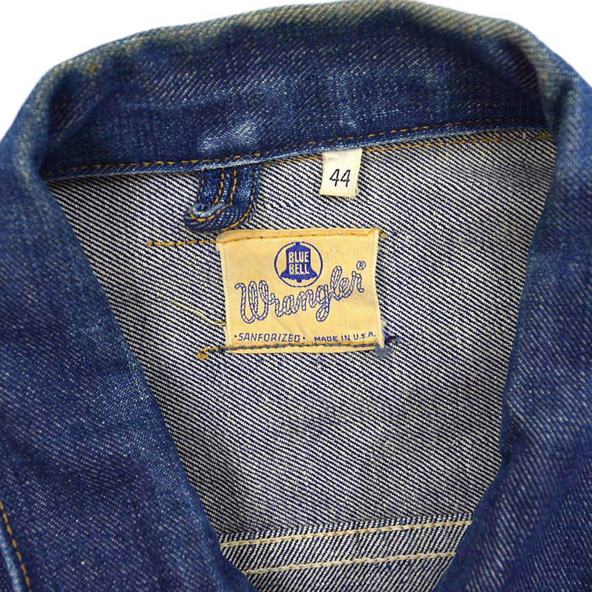 60's Wrangler 24MJZ Denim Jacket Dark... 44
