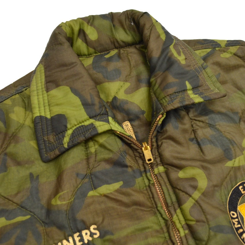 60's VIETNAM TOUR JACKET (Vietnamese Tour Jacket) Camouflage Squadron Embroidery... about M
